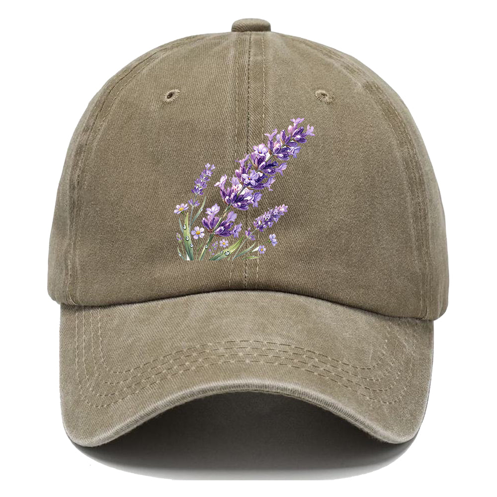 Watercolor Lavender Flower Classic Cap