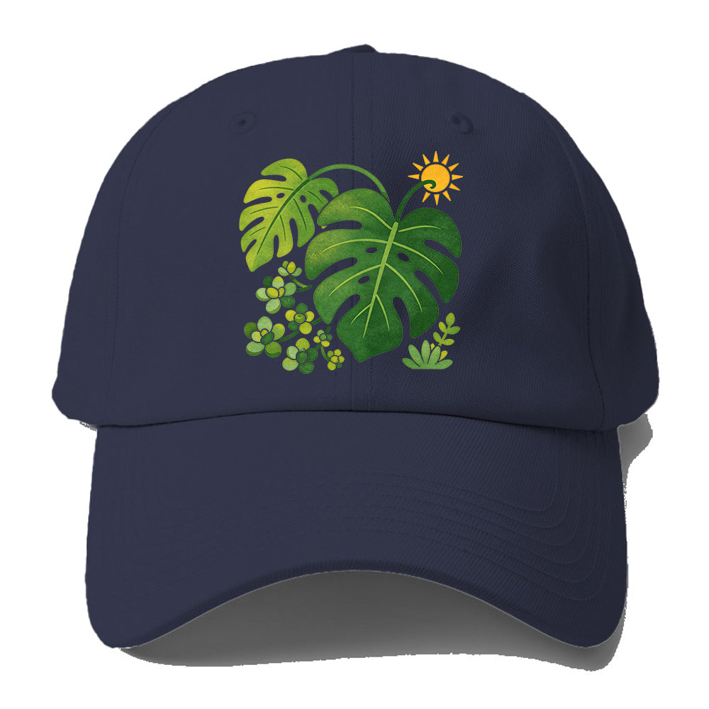 Monstera Sun Leaf Baseball Cap