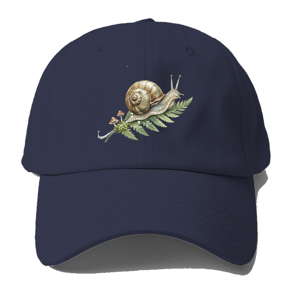 Snail Fern Mushroom Baseball Cap