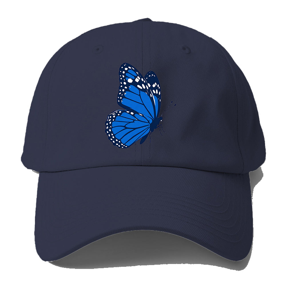 Blue Monarch Silhouette Baseball Cap