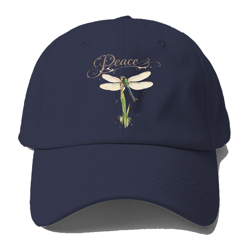 Peace Dragonfly Grass Baseball Cap