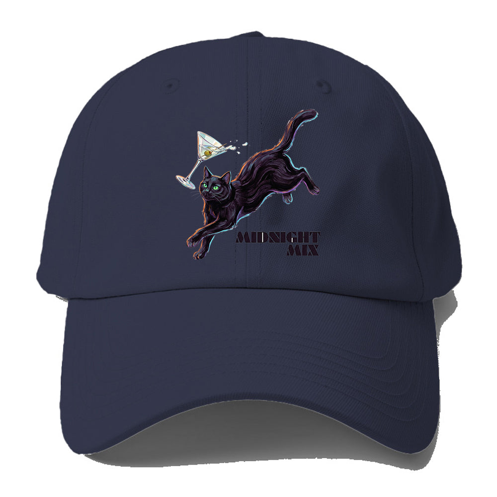 Midnight Mix Cat Baseball Cap