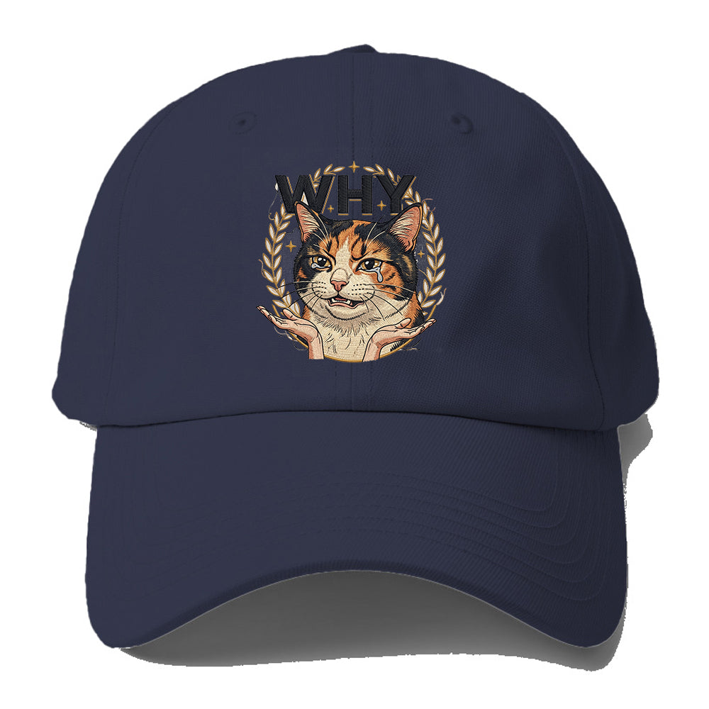 Why Crying Cat Baseball Cap