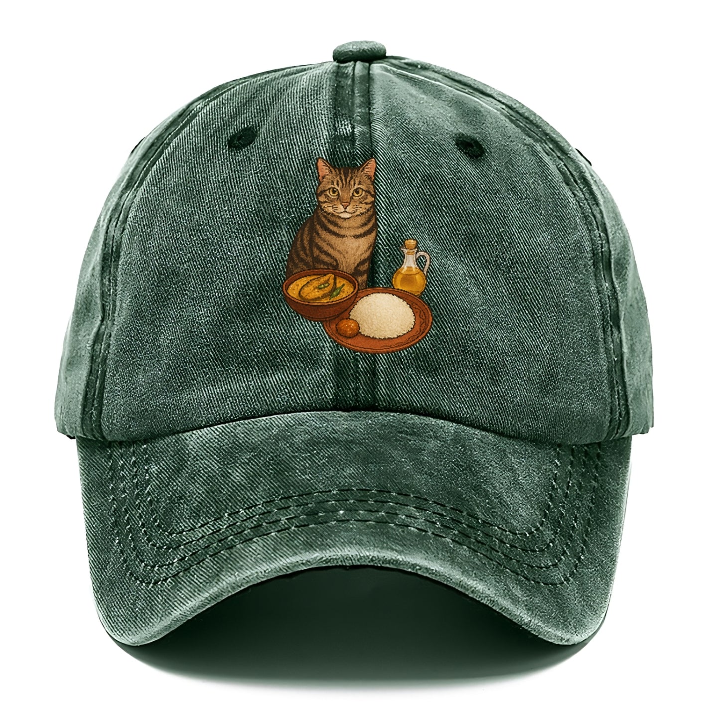 bengali-fish-curry-cat-charm Hat
