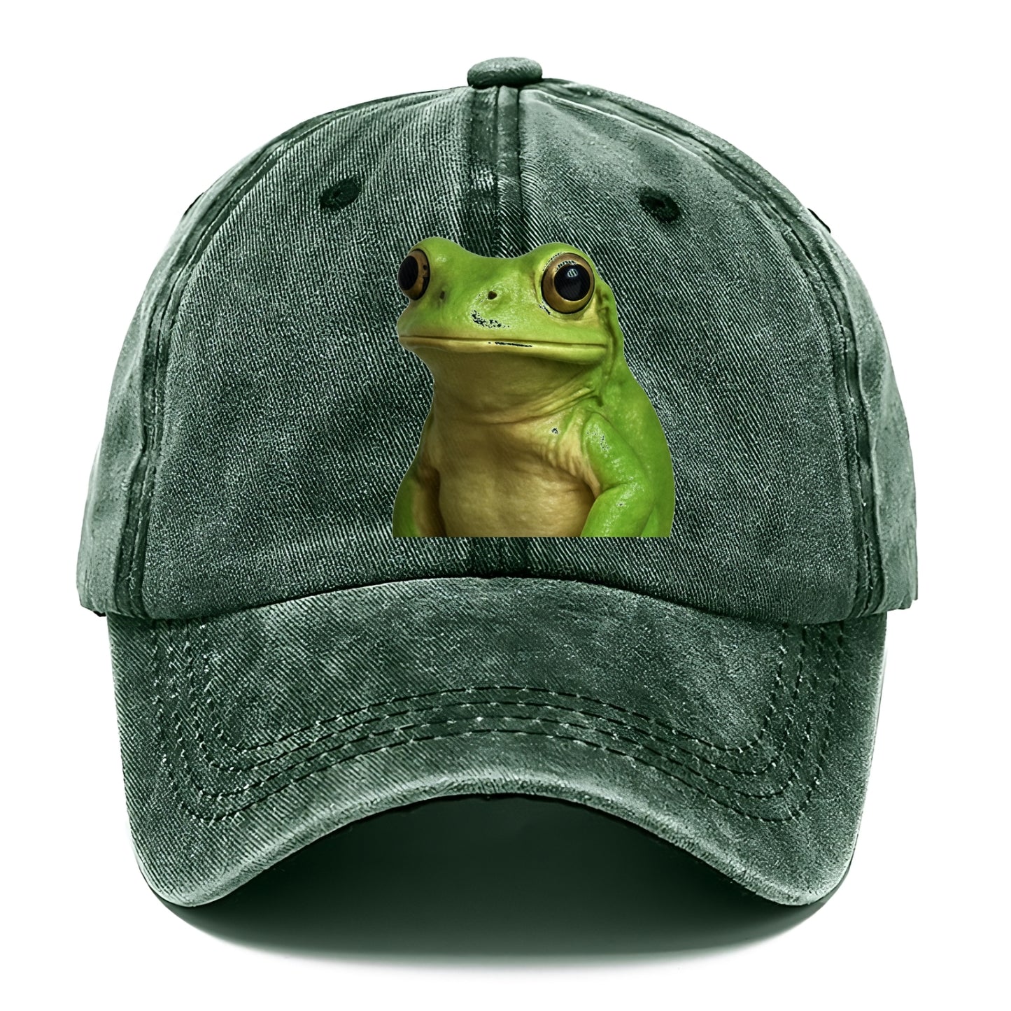 frog portrait design Hat