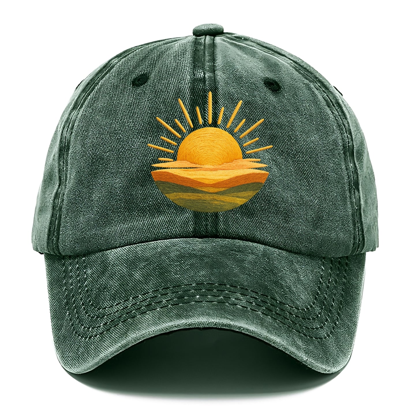 golden sunrise horizon Hat
