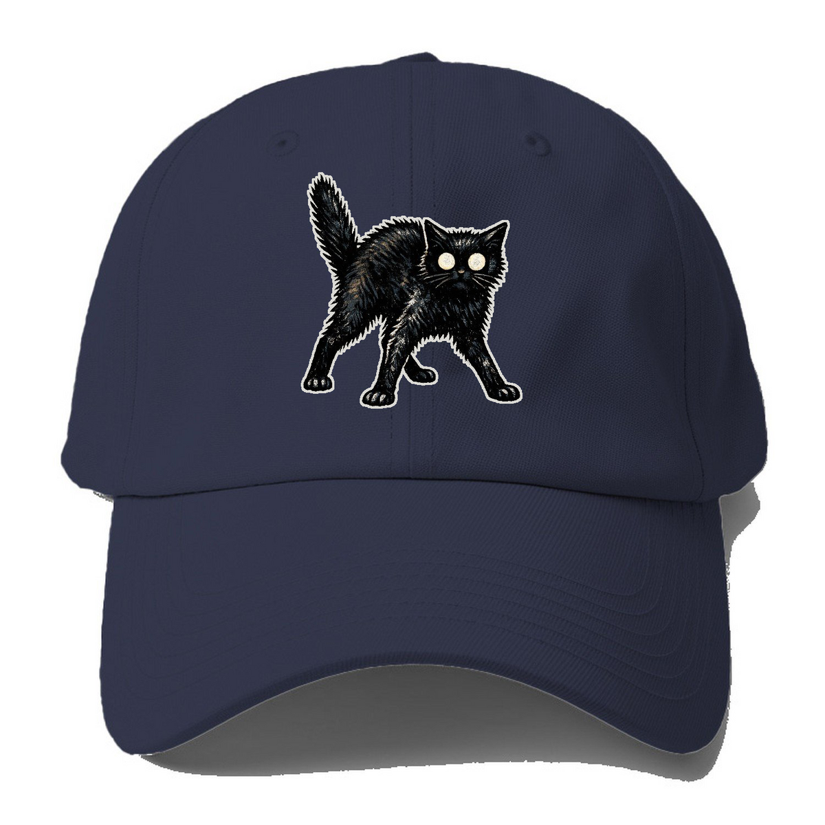 Glowing Black Cat Baseball Cap