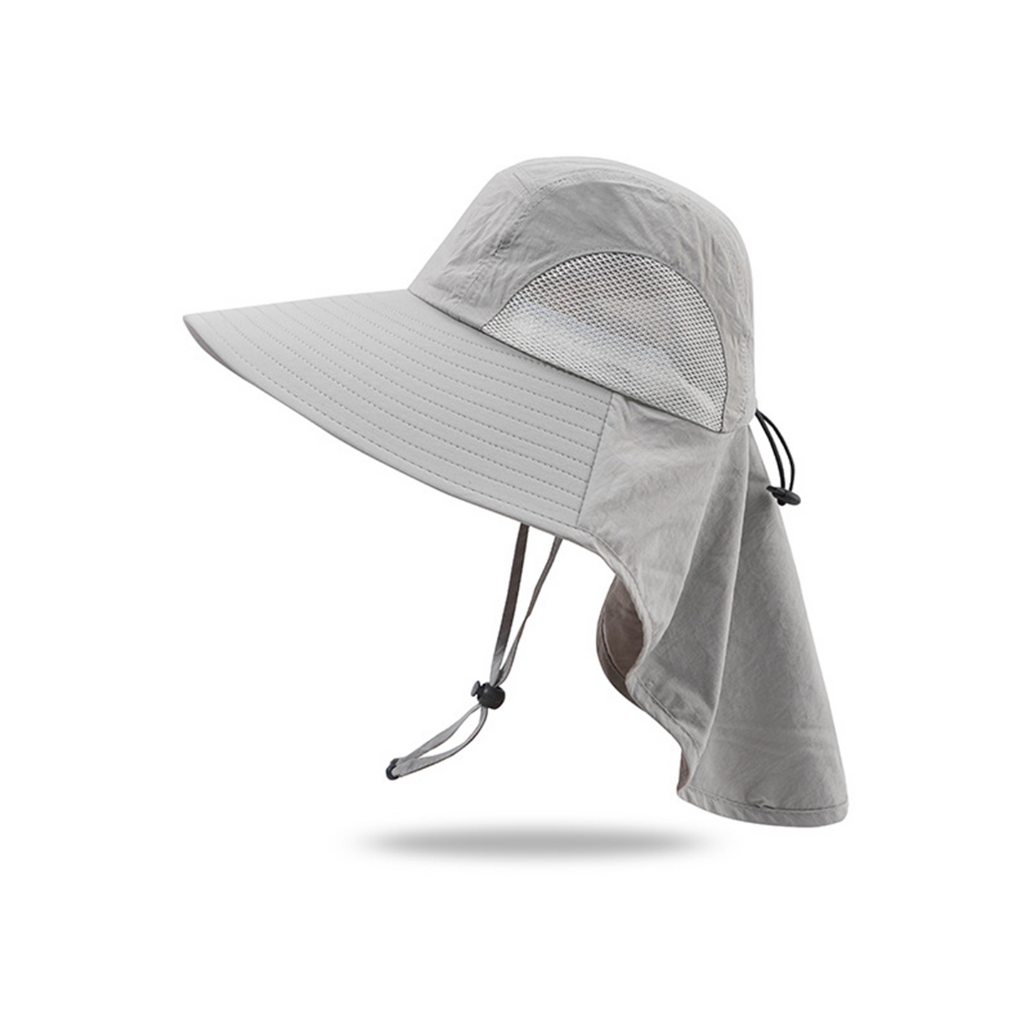 UPF50+ Outdoor Fishing Hat - Sun Protection Wide Brim Hat with Face & Neck Shield, Breathable for Hiking, Camping, Beach & Summer Activities