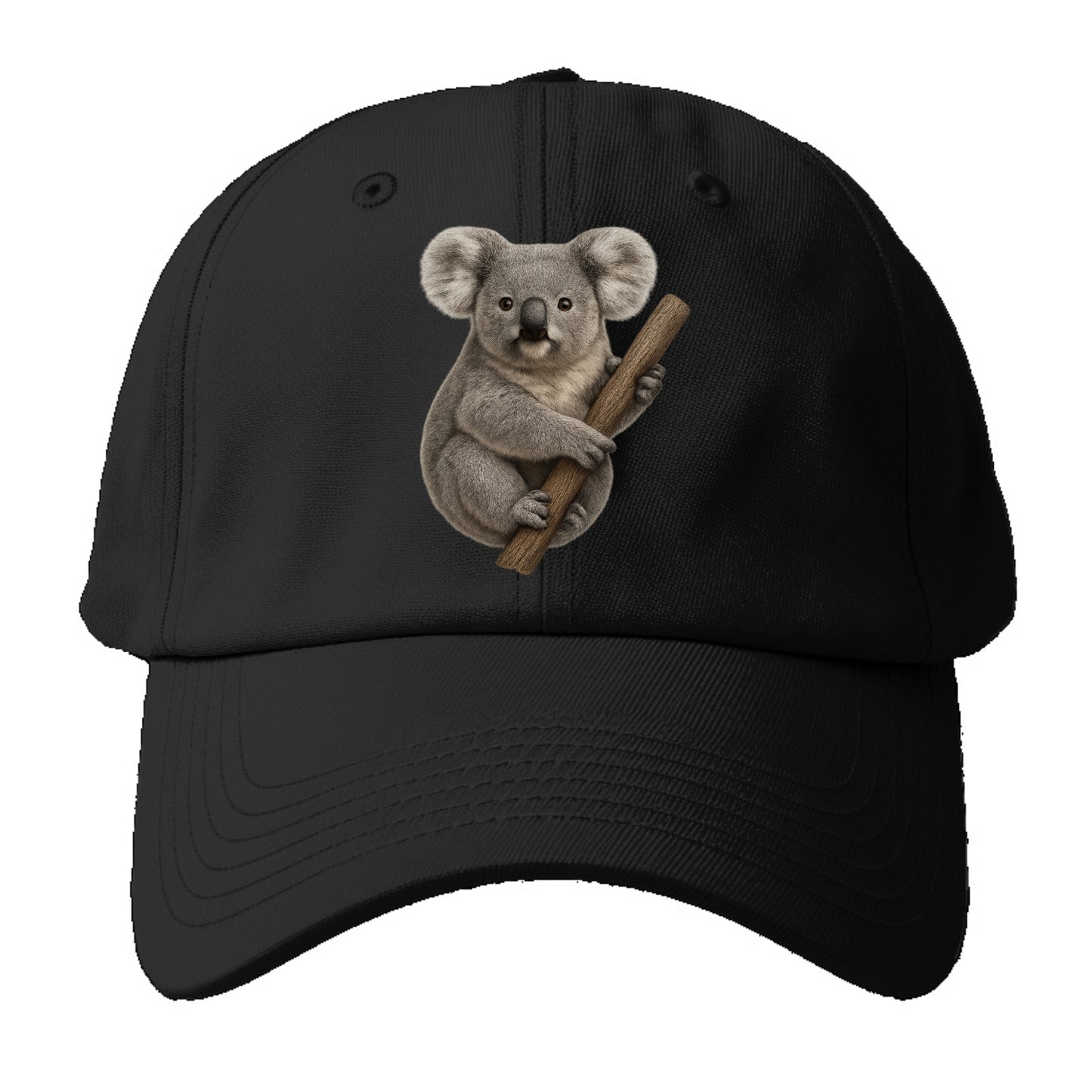 realistic koala on branch portrait Hat