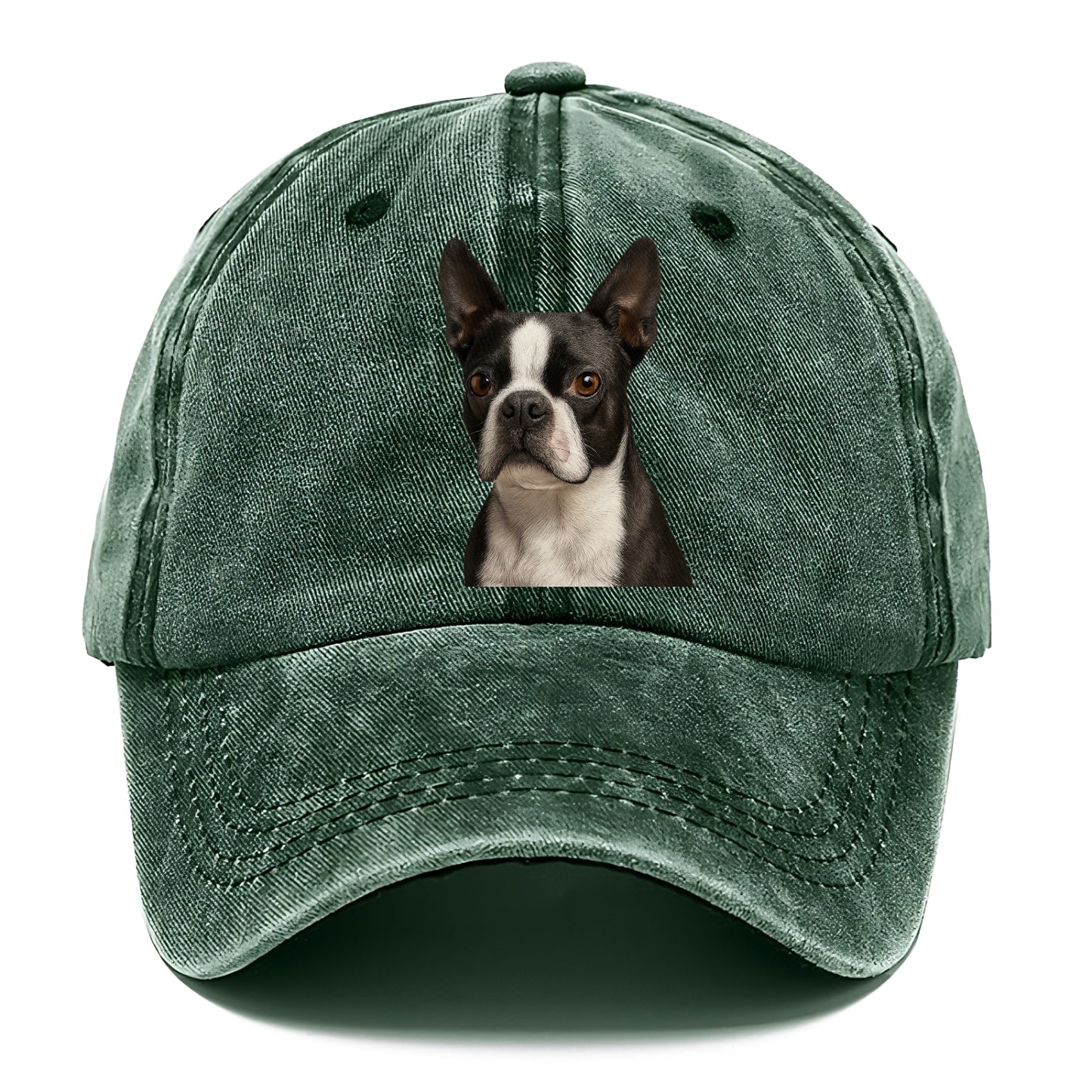 boston terrier portrait design Hat