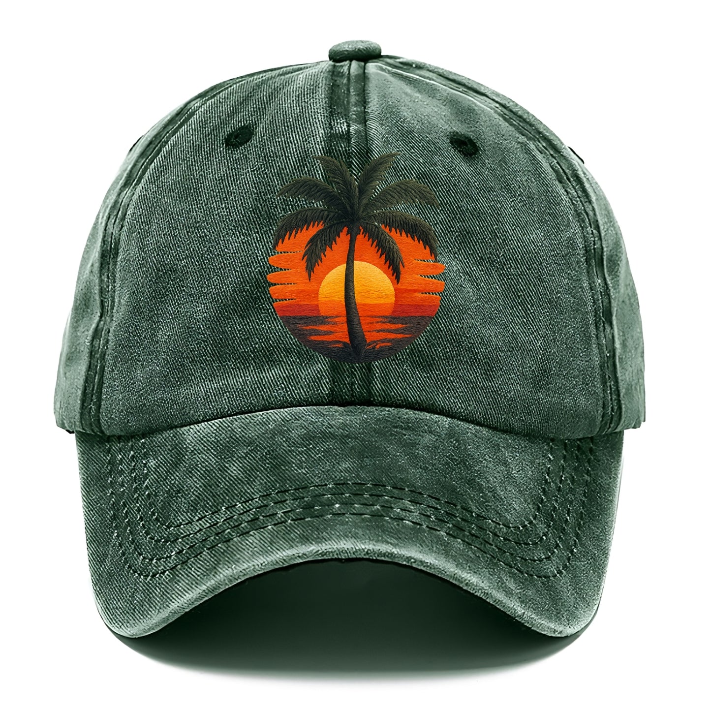 golden palm island sunset dream Hat