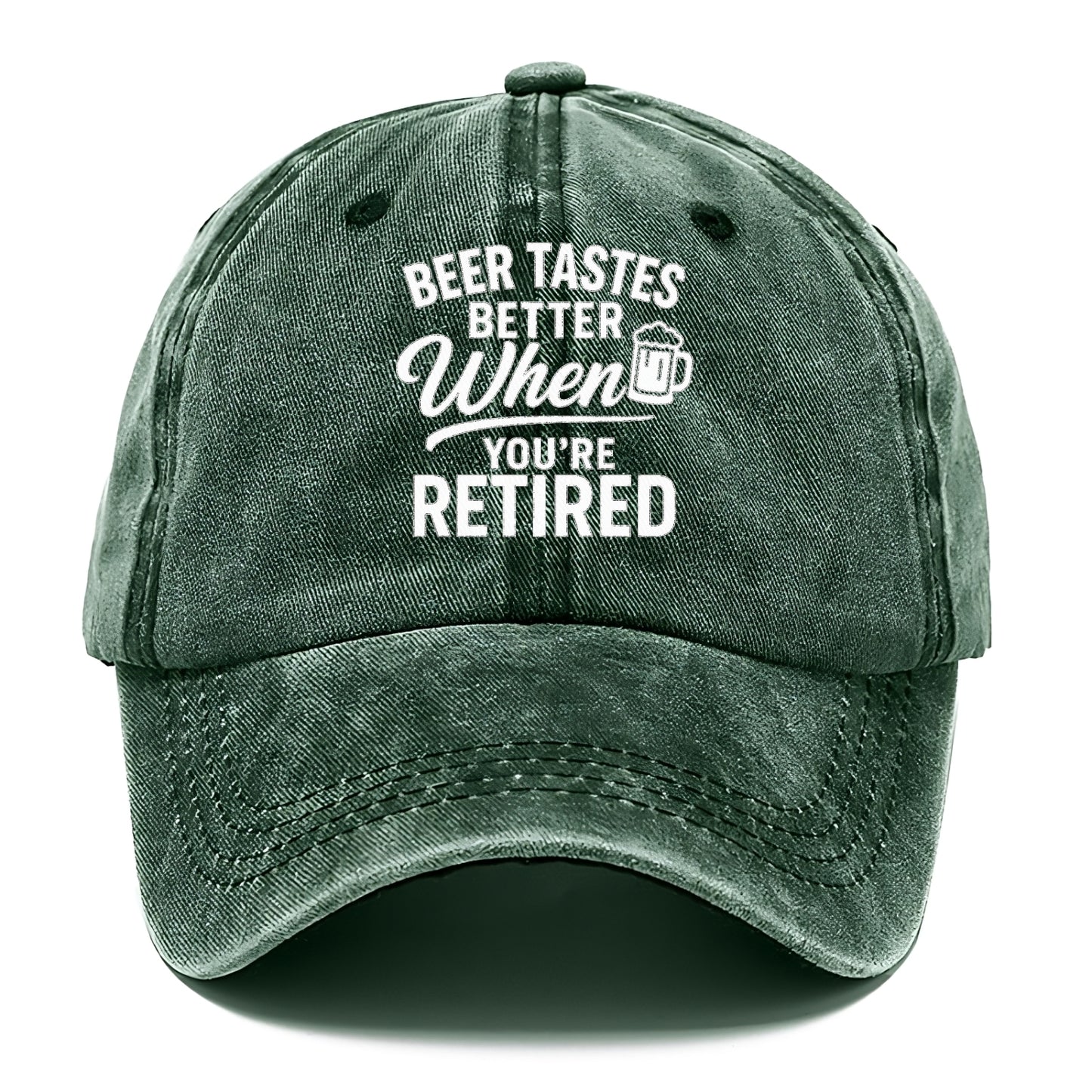 retired beer tastes better hat design Hat