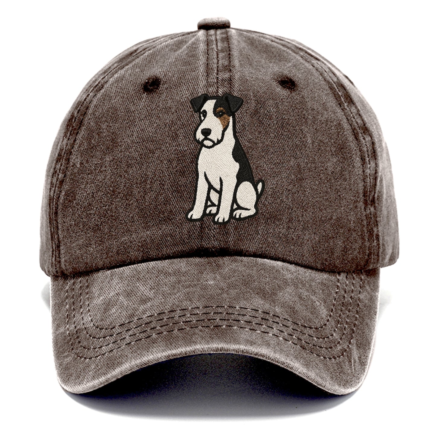 wire-fox-terrier-white-black-markings-spirited-charm Hat