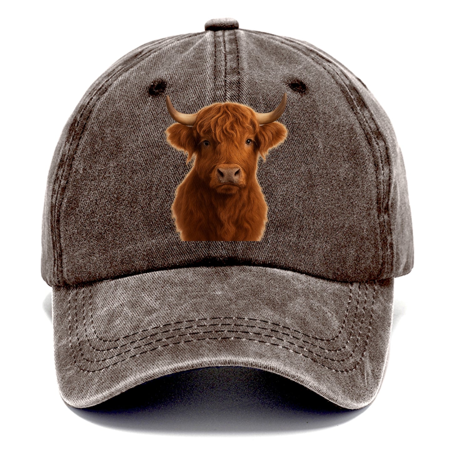 highland cow portrait design Hat