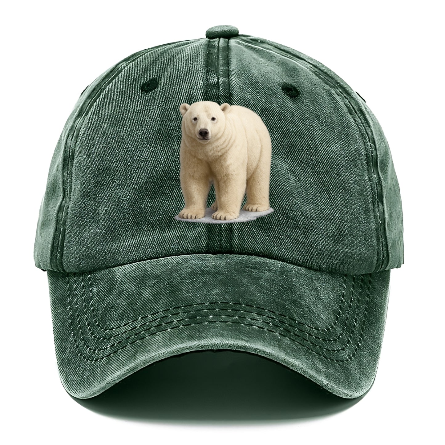 majestic polar bear front portrait Hat