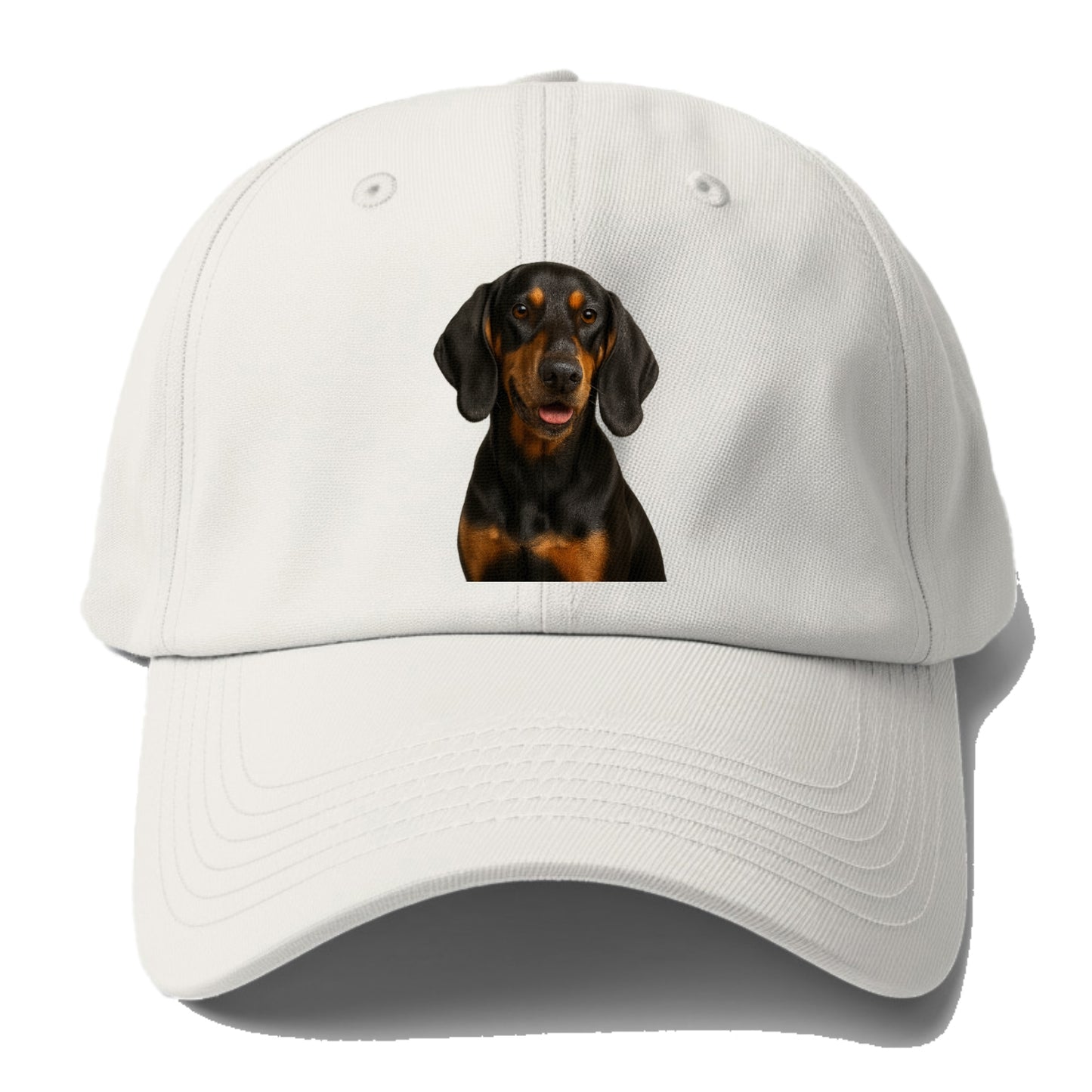 black tan coonhound portrait design Hat