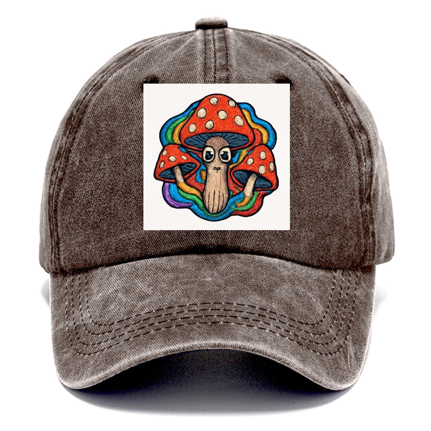 trippy mushrooms with psychedelic aura Hat