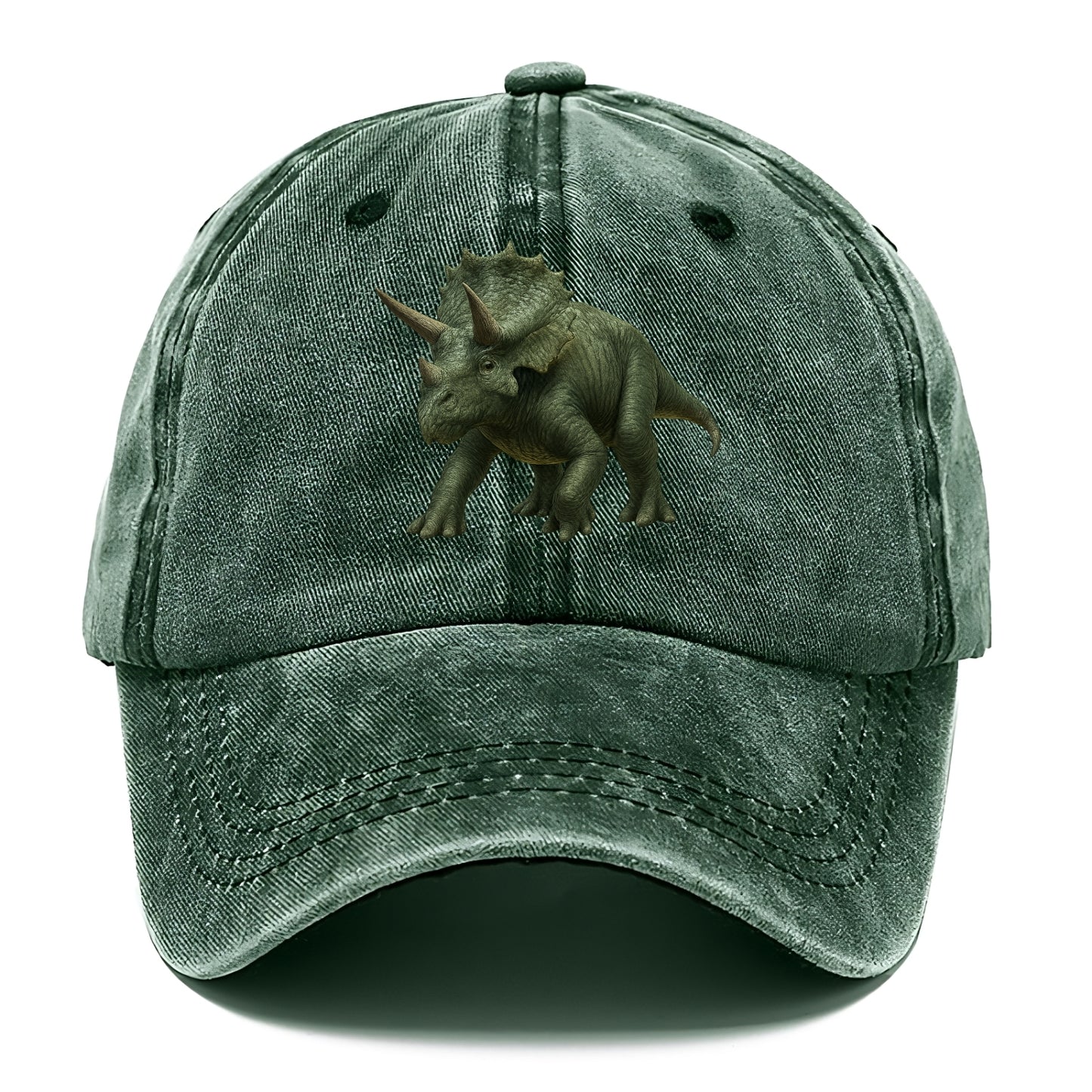 majestic triceratops rendered with precision Hat