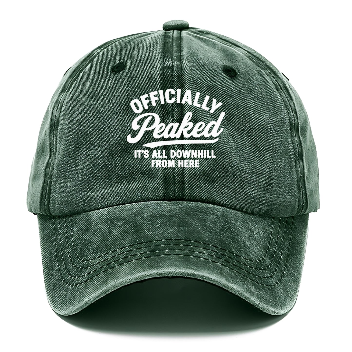 officially peaked all downhill from here Hat