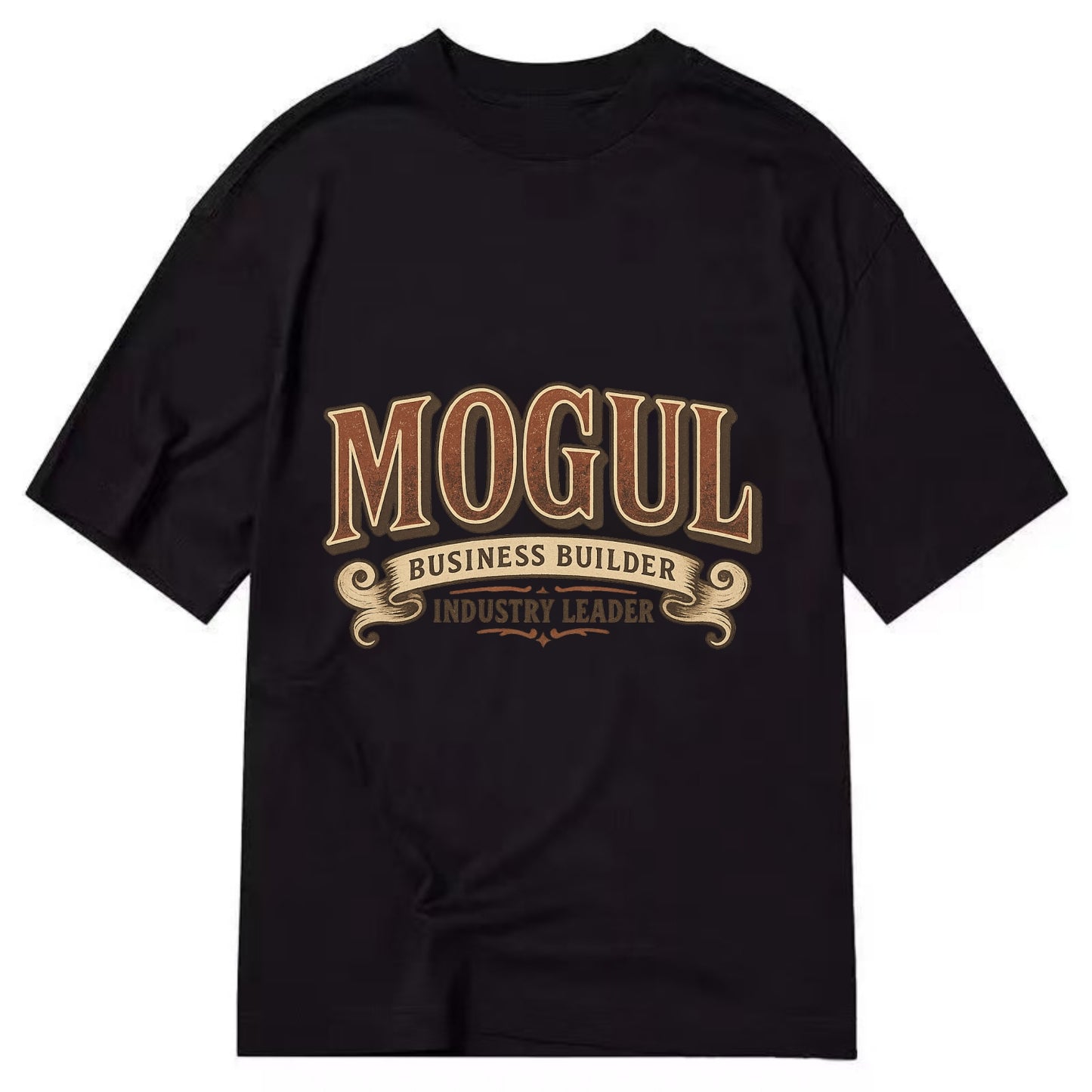 Bold typography design - "MOGUL" - business builder, industry leader - Classic T-shirt - Black