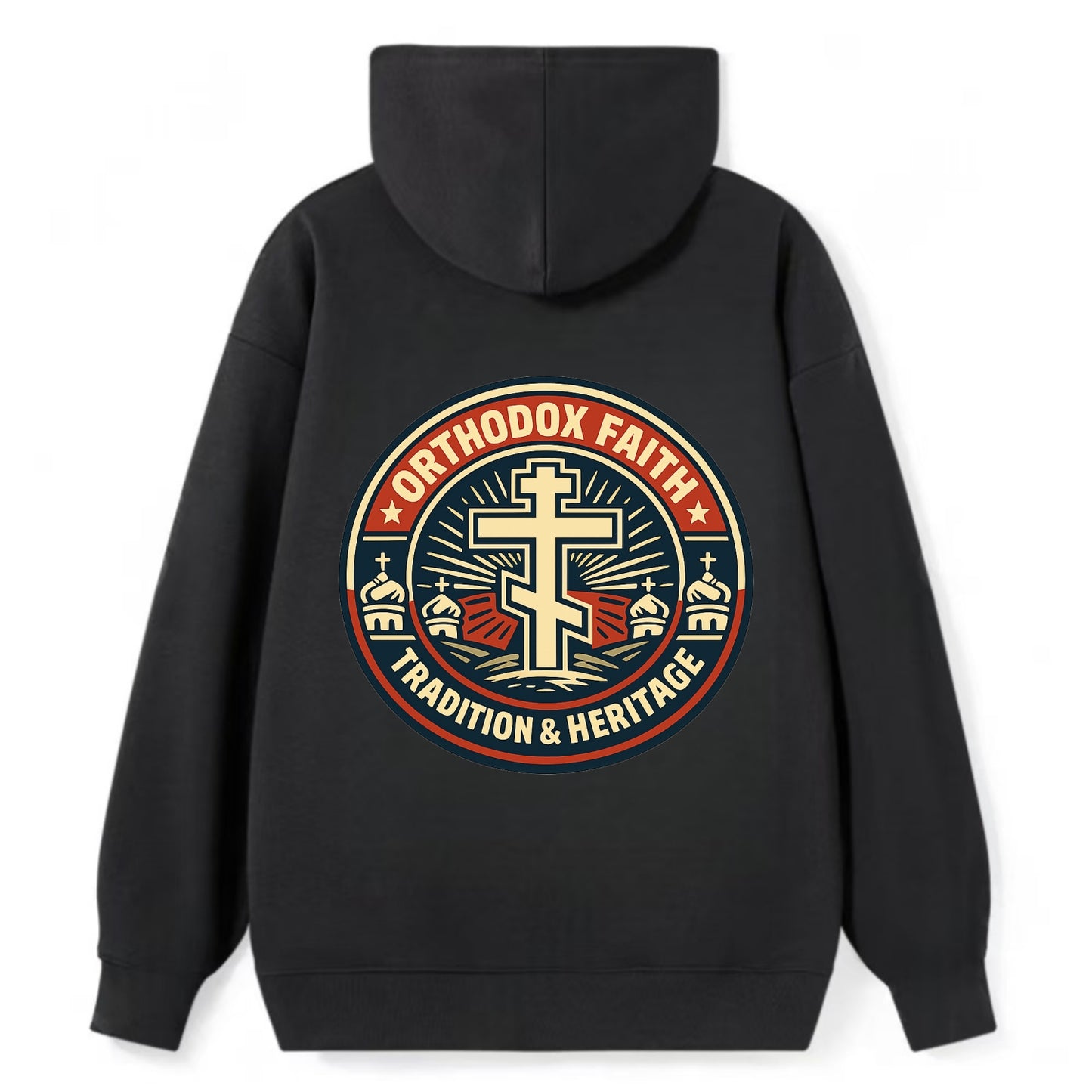 Faithful Heritage Emblem - Classic Pullover Hoodie - Black