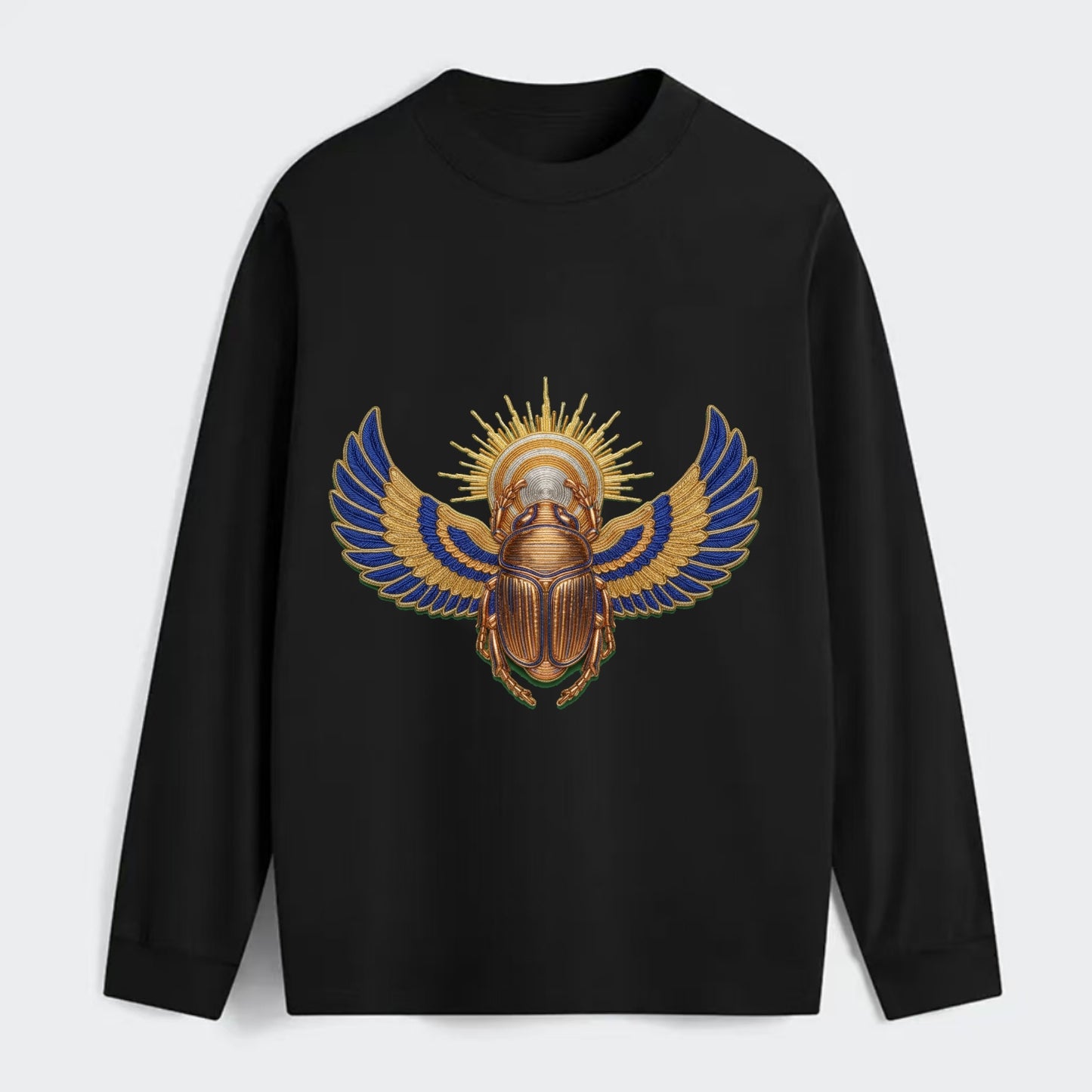 Winged Scarab - Classic Long Sleeve Shirt - Black