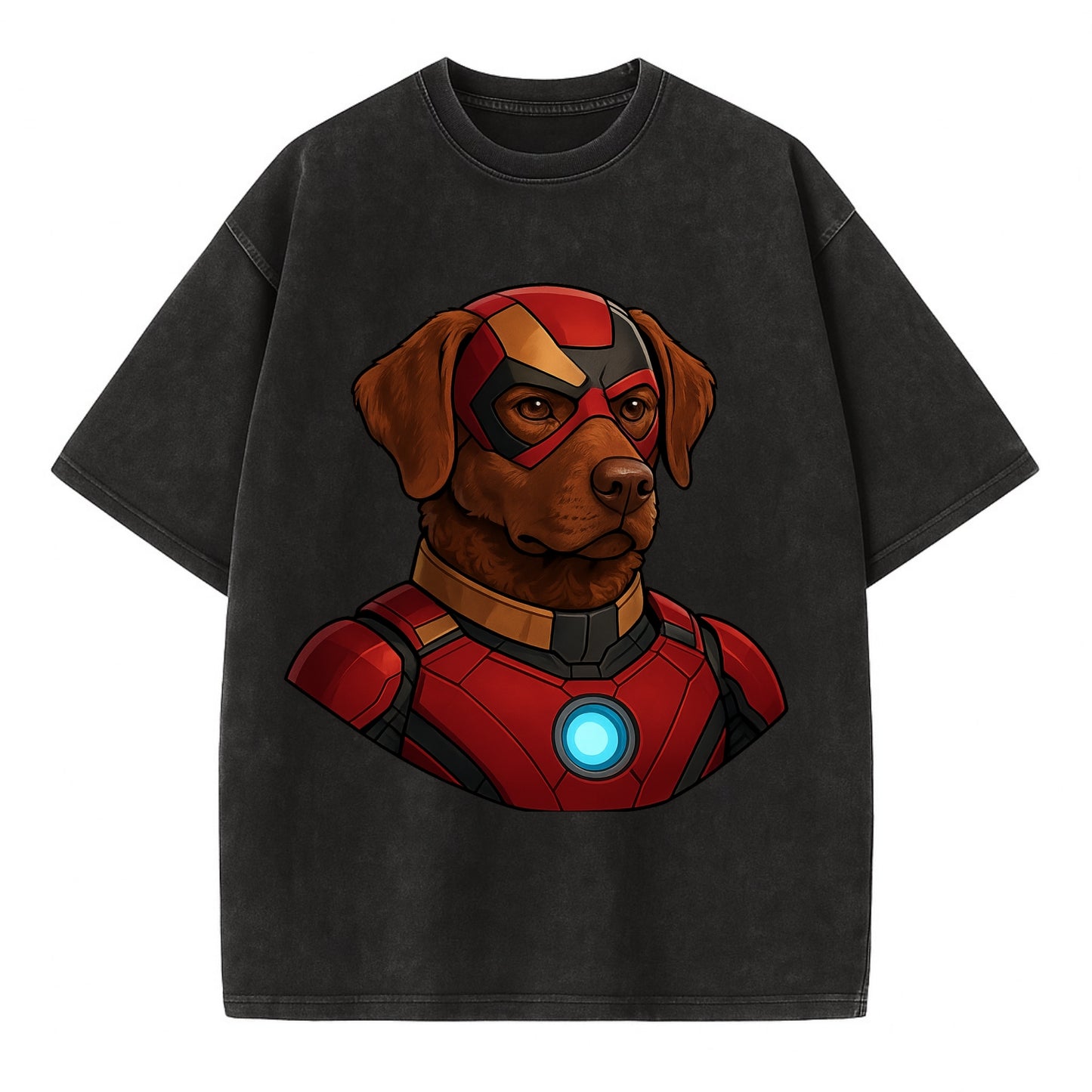 Chesapeake Bay Retriever Loyal Hero - V Vintage T-shirt - Black