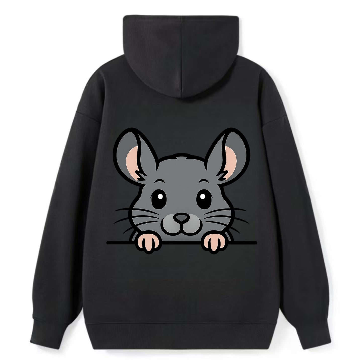Chinchilla - Classic Pullover Hoodie - Black