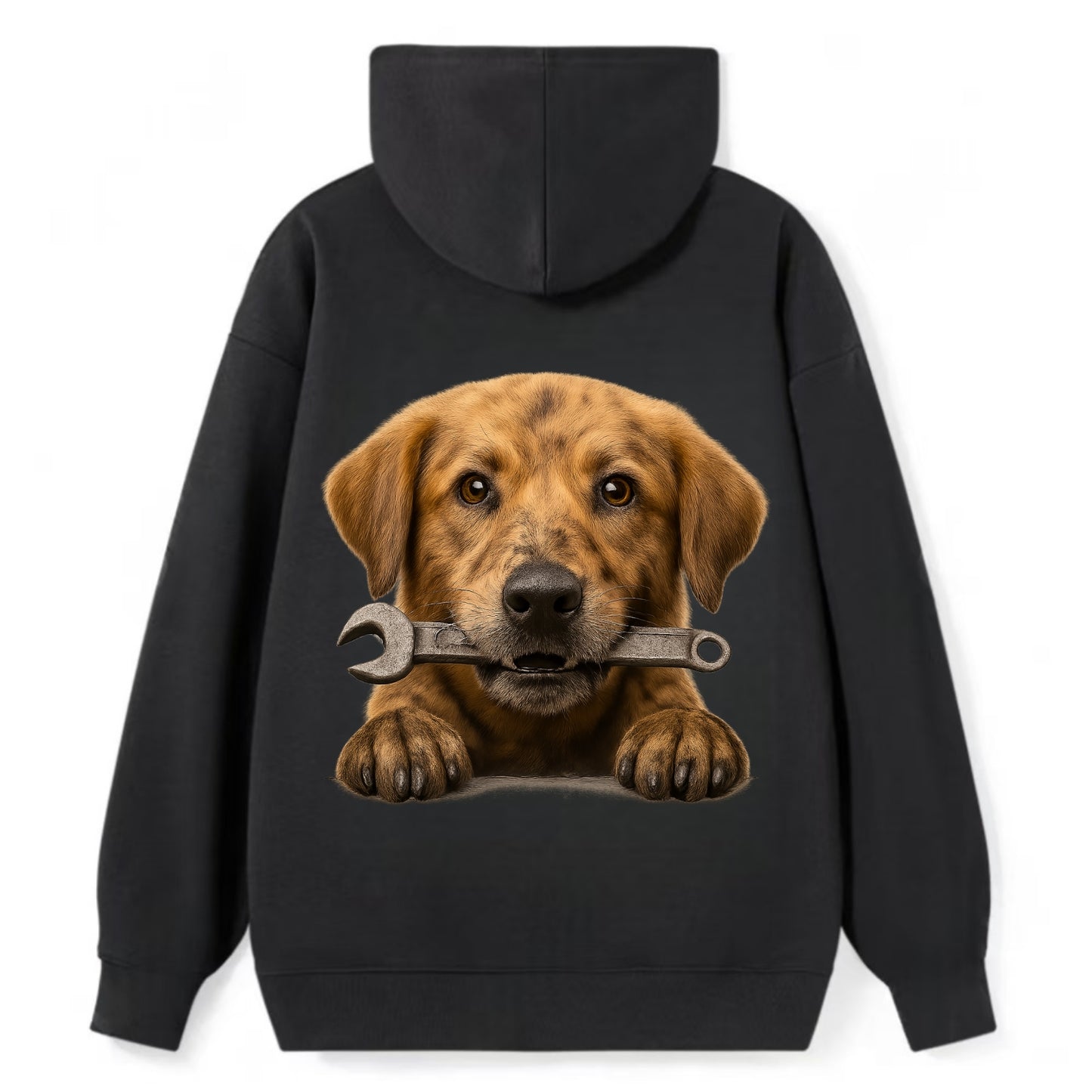 Mechanic Dog - Classic Pullover Hoodie - Black