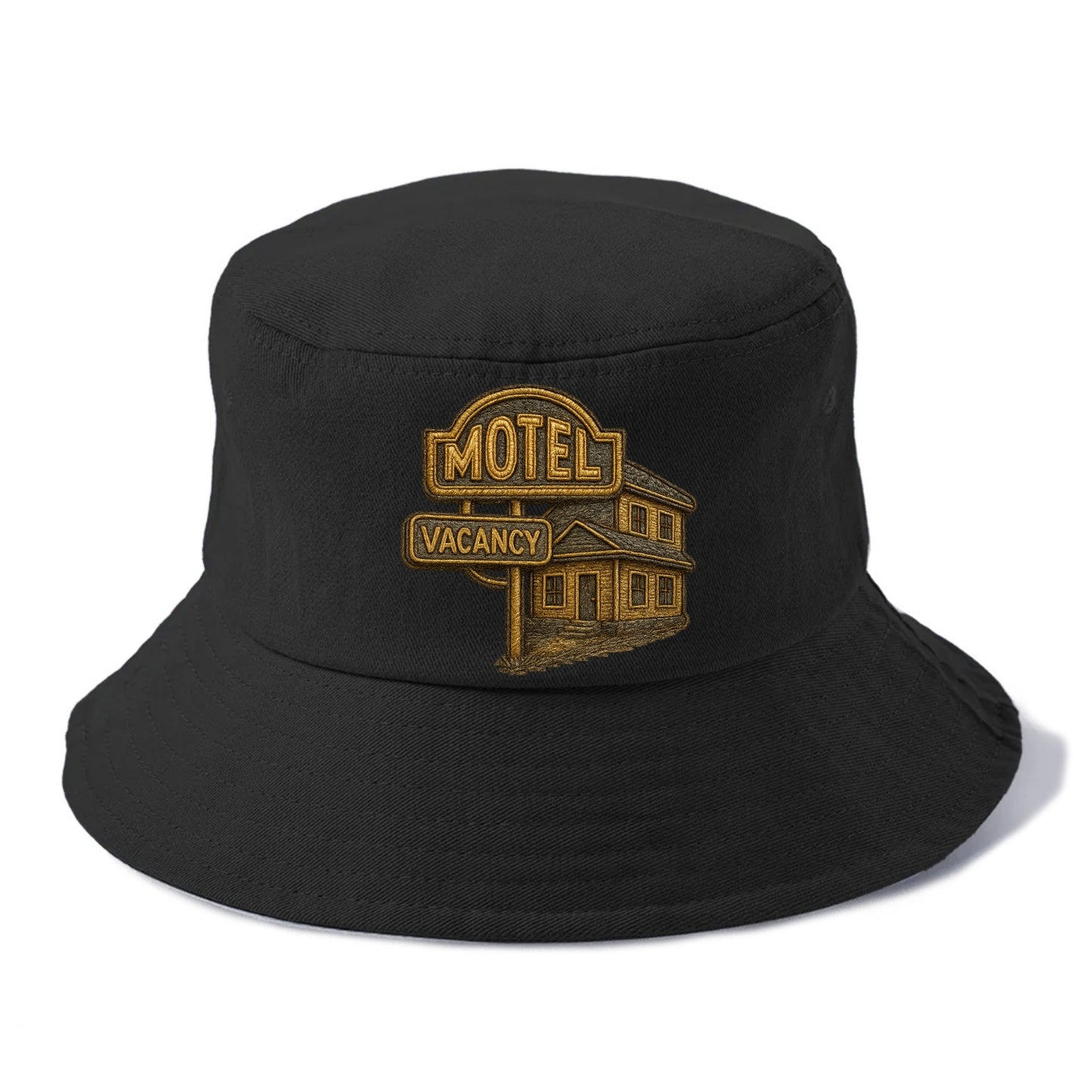 Motel Sign - Bucket Hat - Black