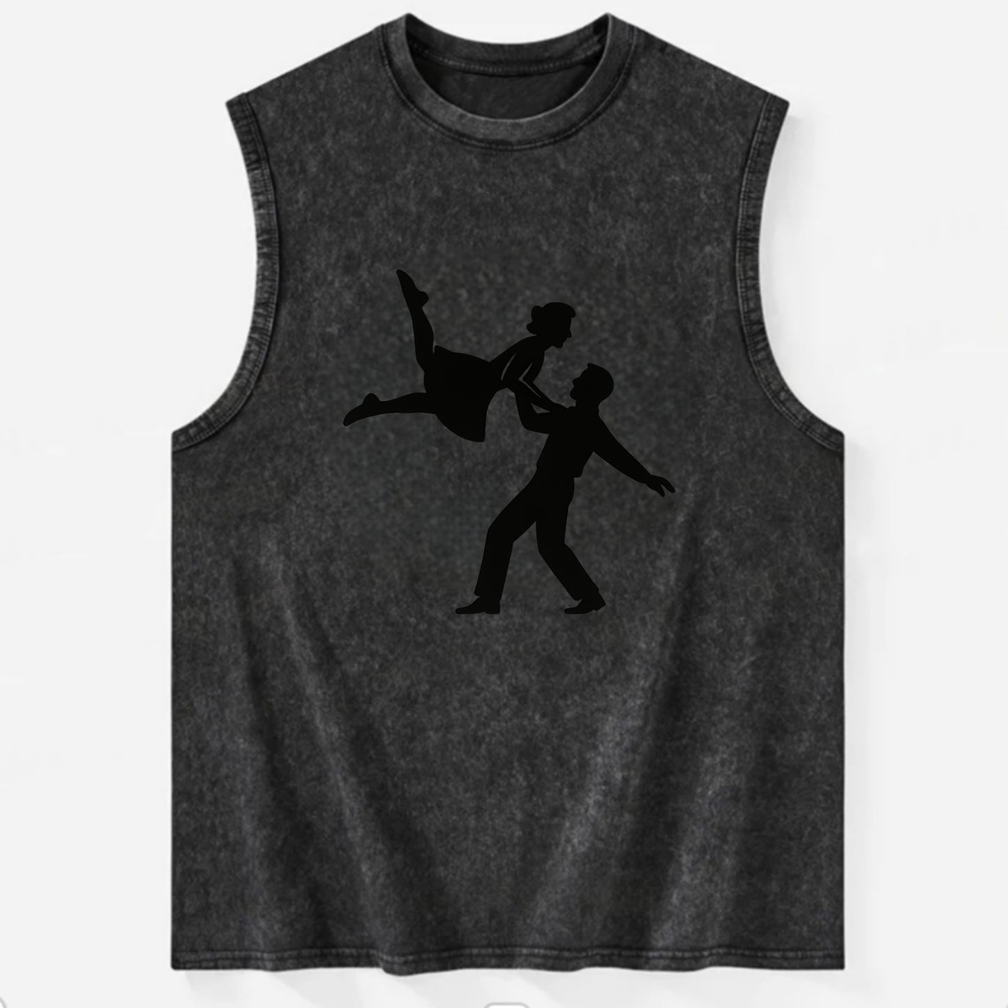 Swing dancers aerial lift - Vintage Washed Tank - Black
