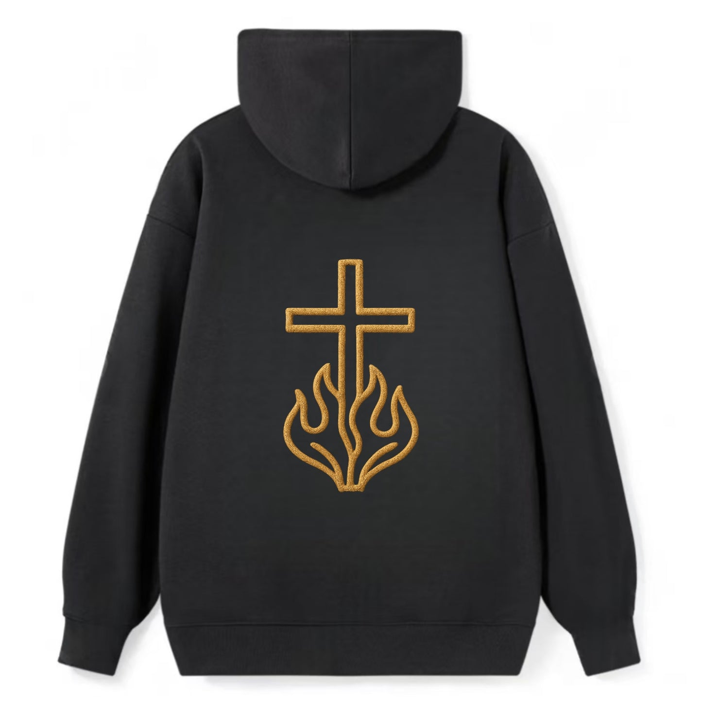 Burning Bush Cross - Classic Pullover Hoodie - Black