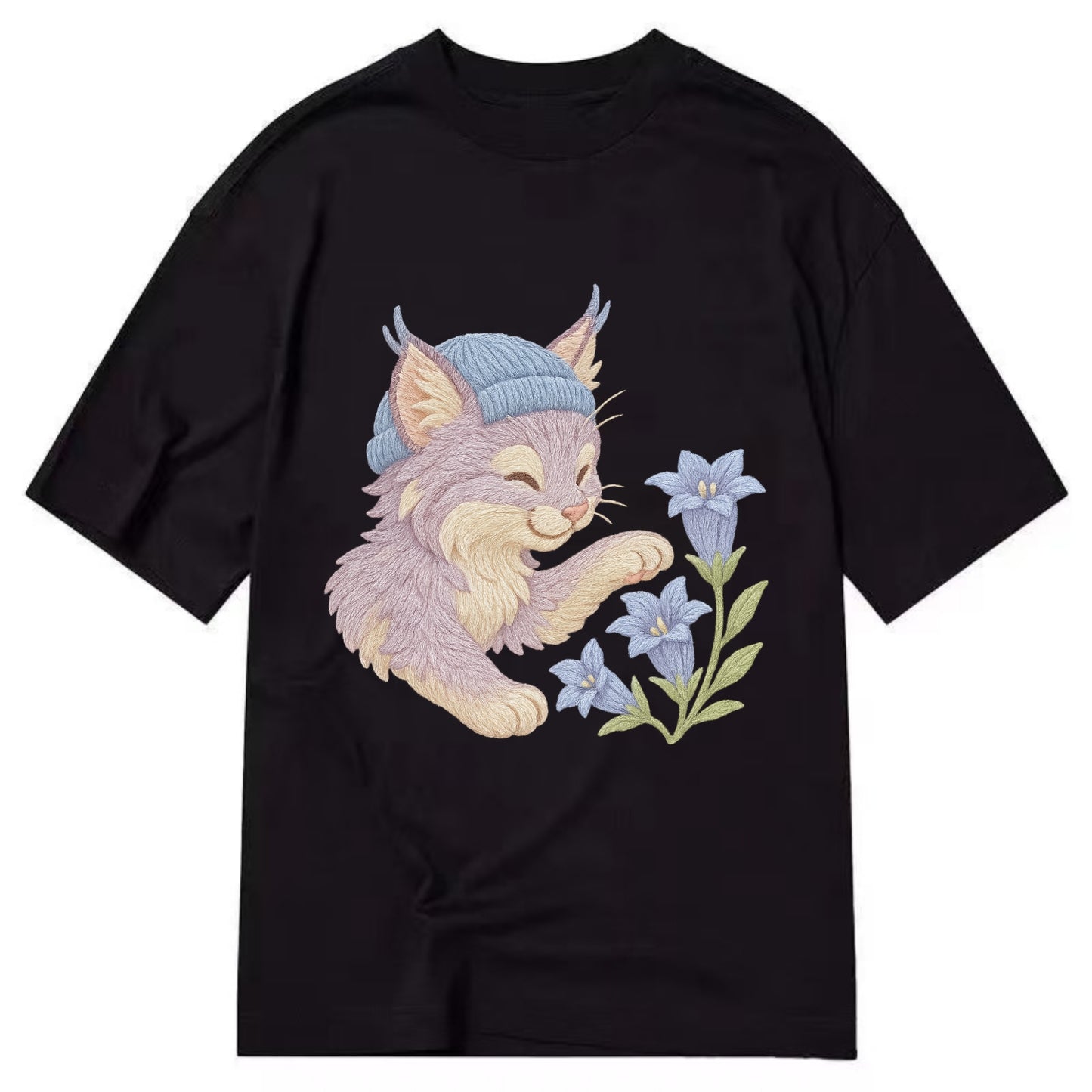 Lynx and Gentian - Classic T-shirt - Black
