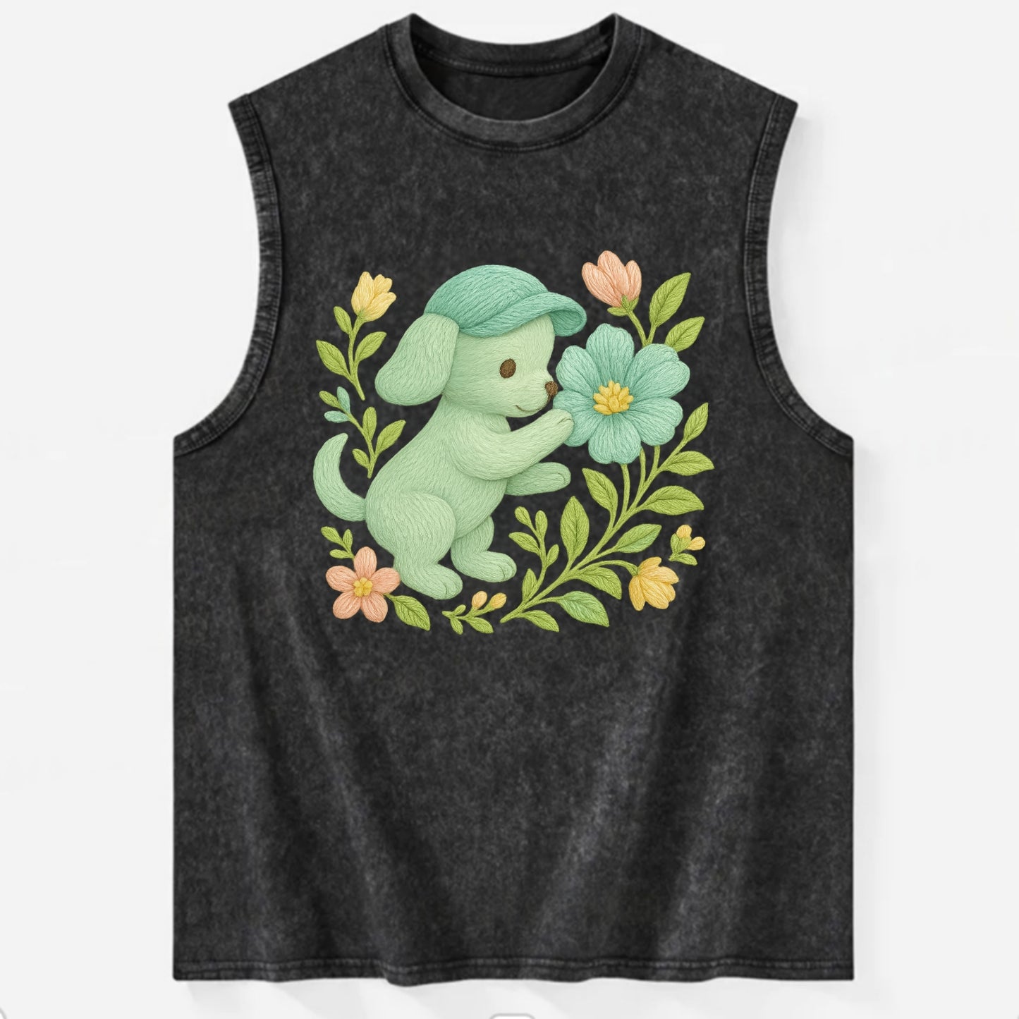 Mint Puppy - Vintage Washed Tank - Black