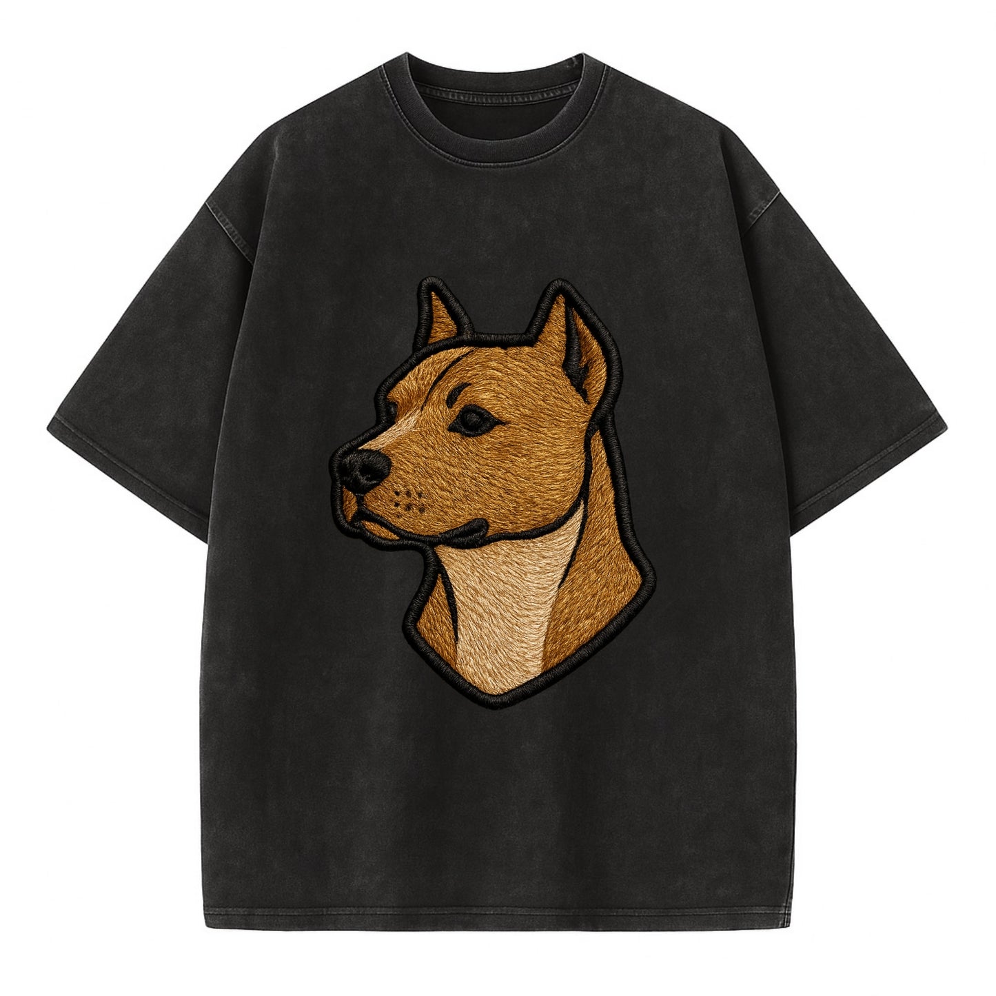 American Staffordshire Terrier - Modern - Vintage T-shirt - Black