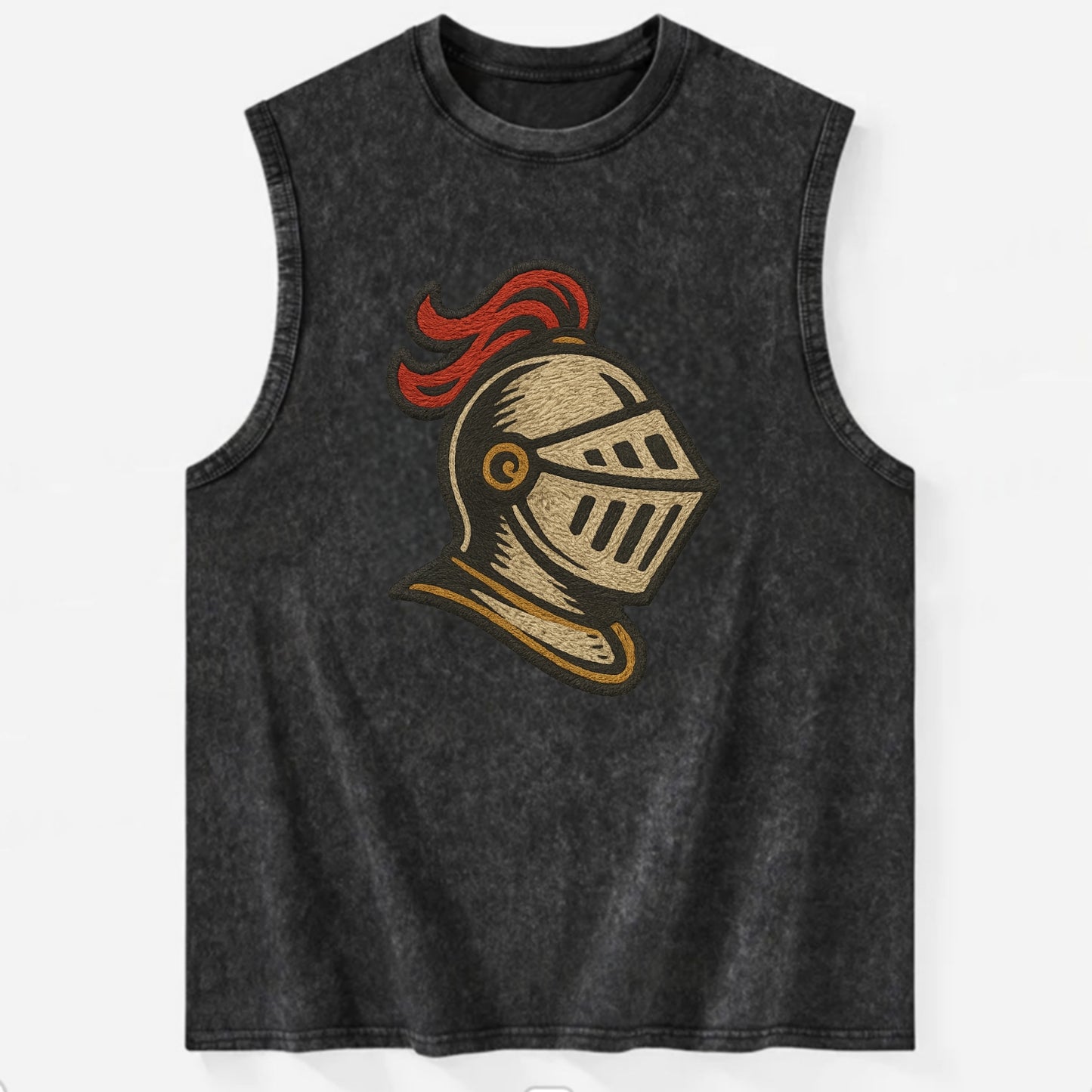 Knight Helmet - Vintage Washed Tank - Black