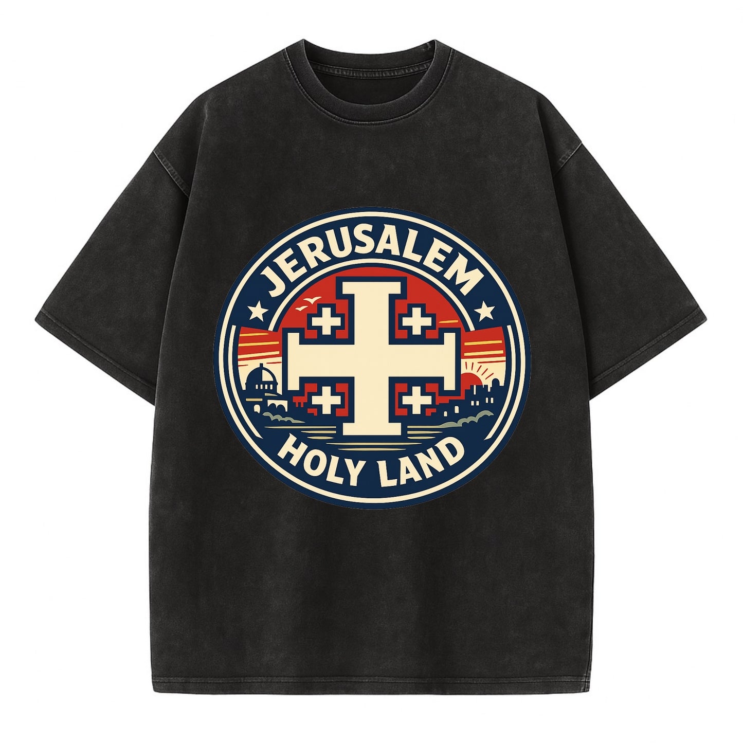 Heritage of the Cross - Vintage T-shirt - Black