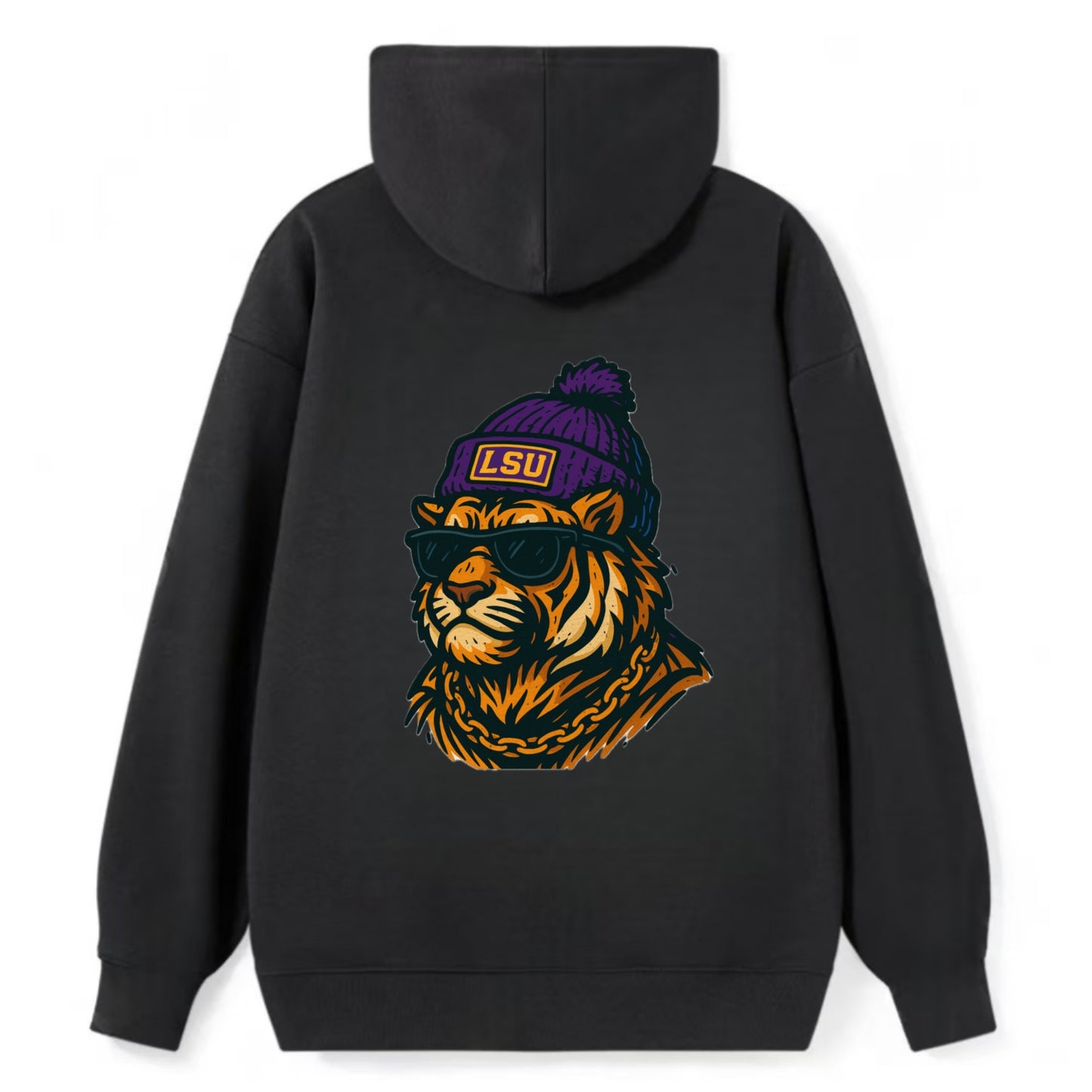 LSU Mike Tiger - Classic Pullover Hoodie - Black