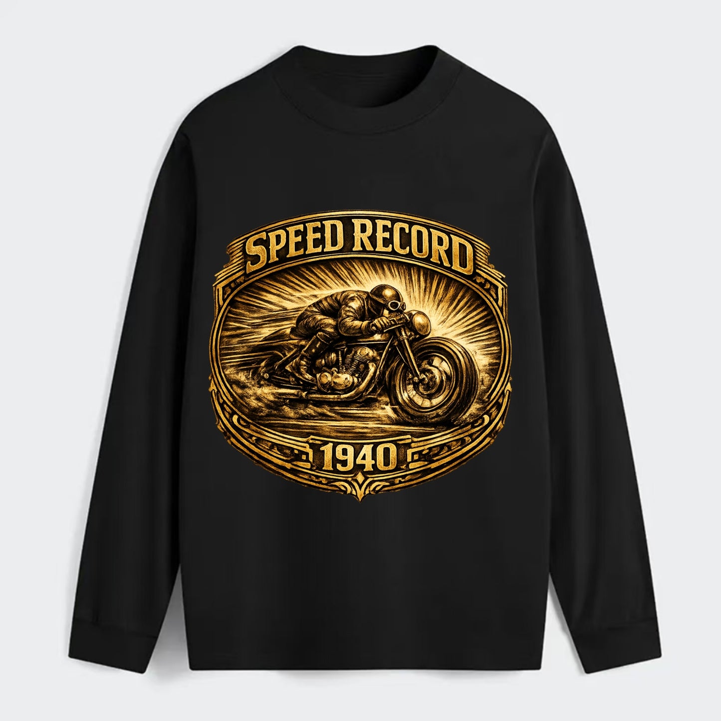 Speed Record Racer - Classic Long Sleeve Shirt - Black