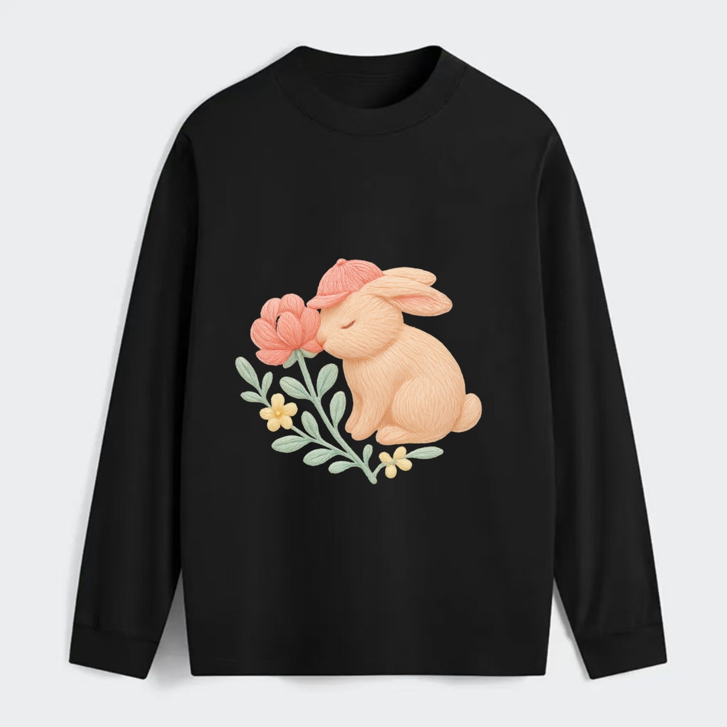 Peach Bunny - Classic Long Sleeve Shirt - Black