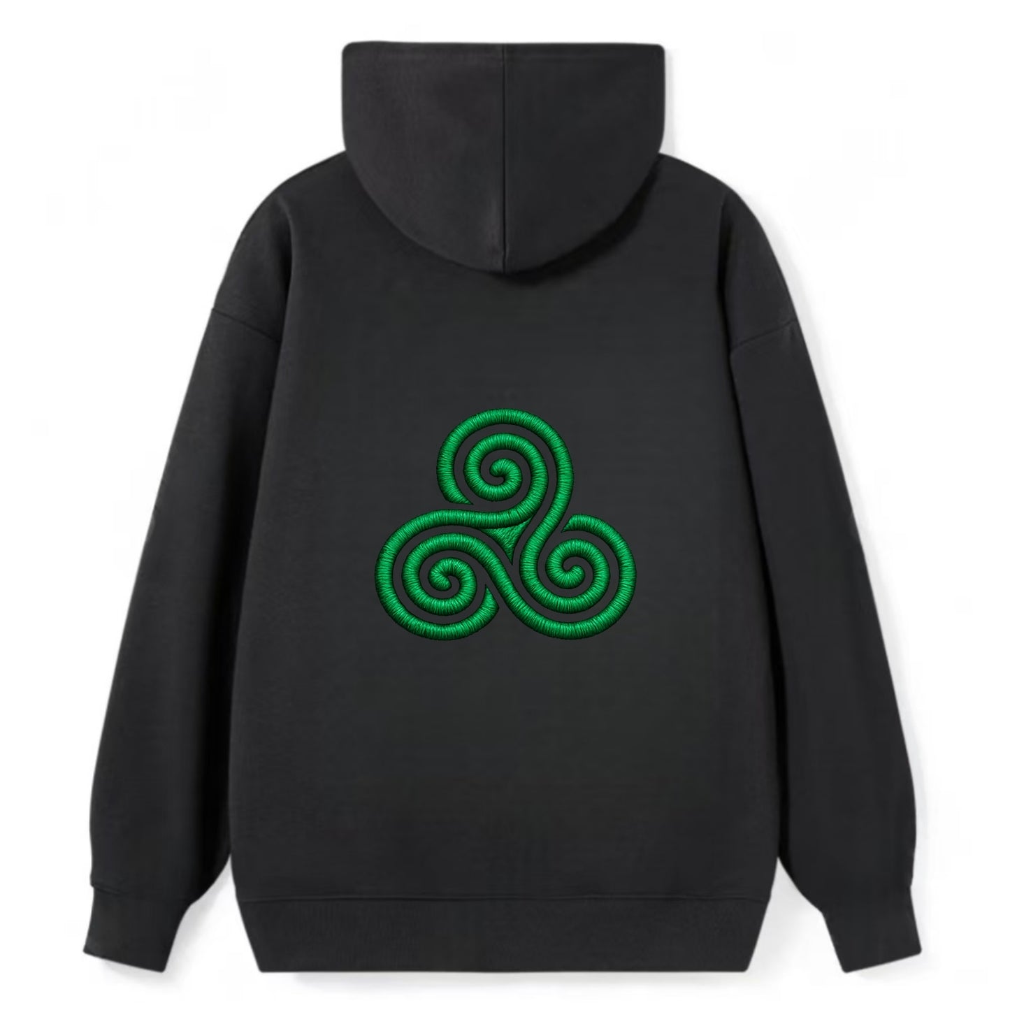 Triple Spiral - Classic Pullover Hoodie - Black