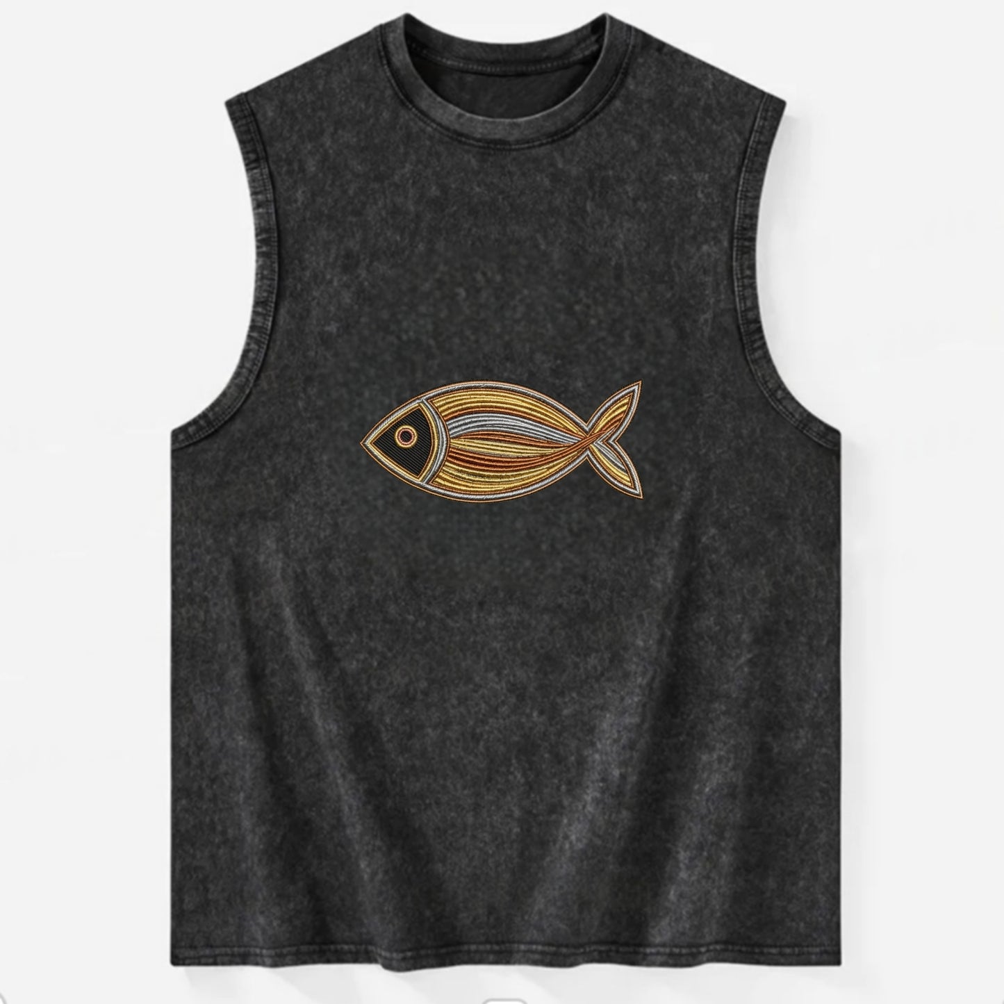 Ichthys - Vintage Washed Tank - Black