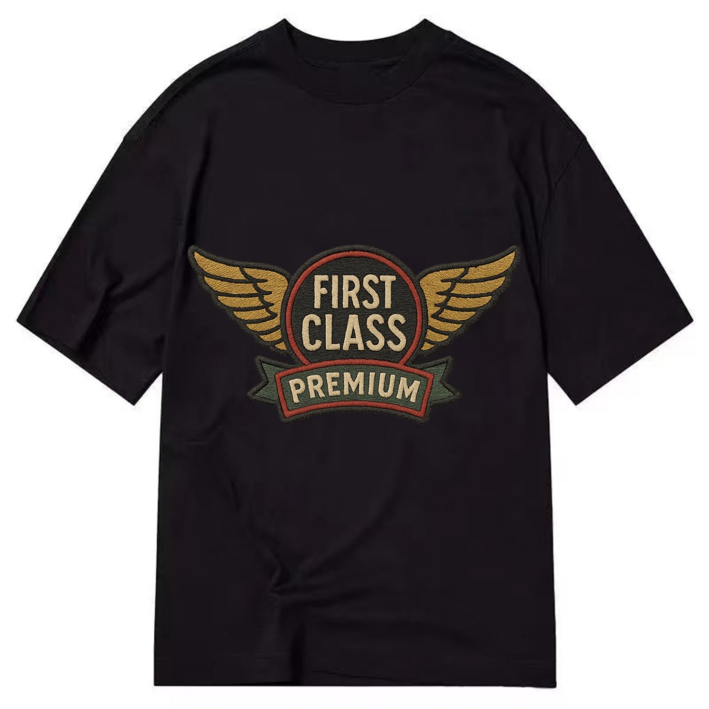First Class Emblem - Classic T-shirt - Black