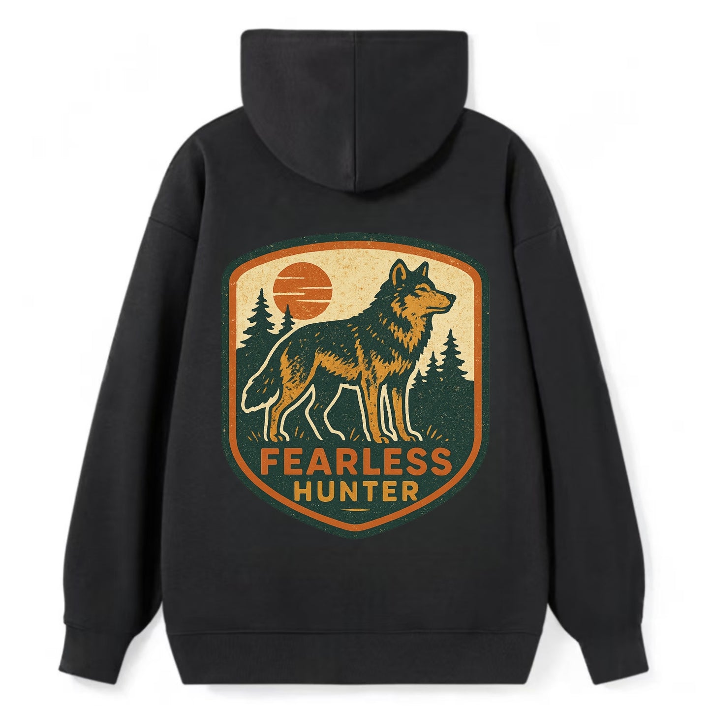 Fearless Hunter - Classic Pullover Hoodie - Black