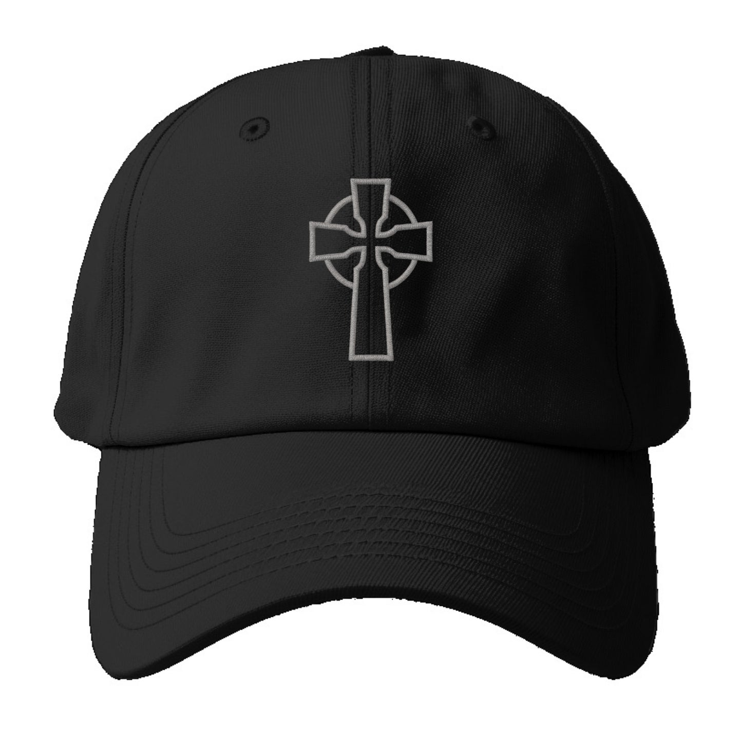 Iona Cross - Baseball Cap For Big Heads - Black