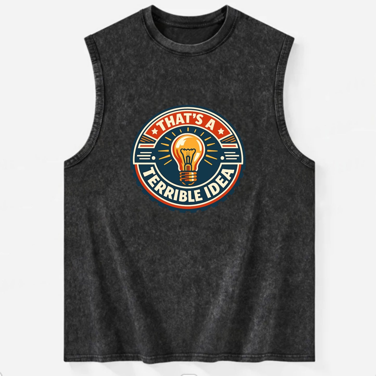 Bold Idea Rebellion - Vintage Washed Tank - Black