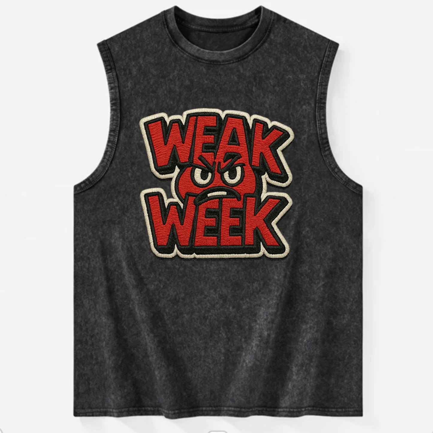 WEAK;WEEK WARRIOR Monday Blue Cap - Vintage Washed Tank - Black