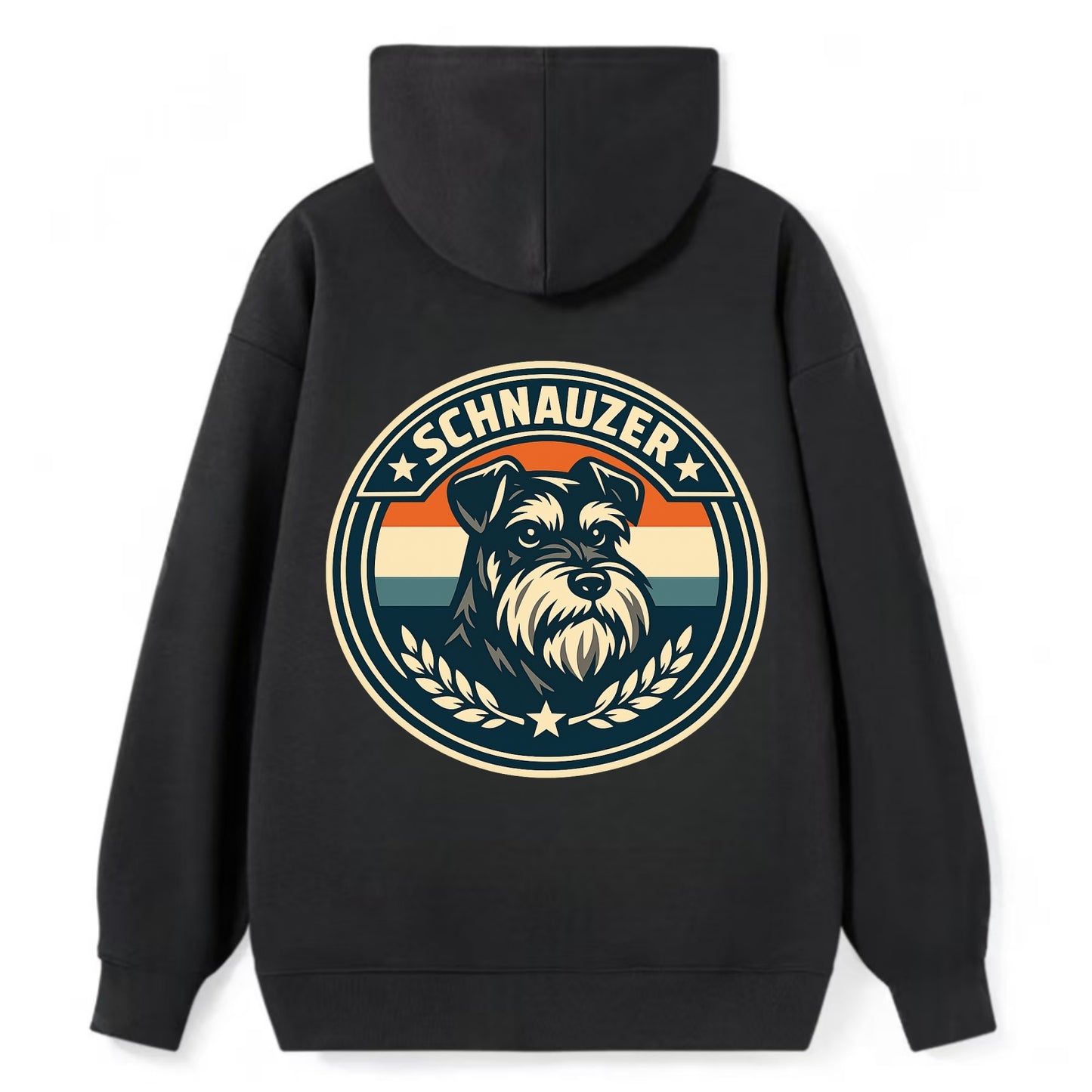 Noble Schnauzer Emblem - Classic Pullover Hoodie - Black