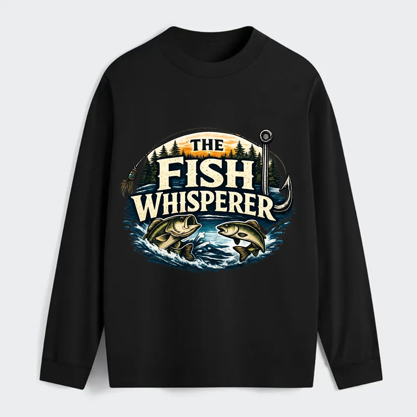 The Fish Whisperer - Classic Long Sleeve Shirt - Black