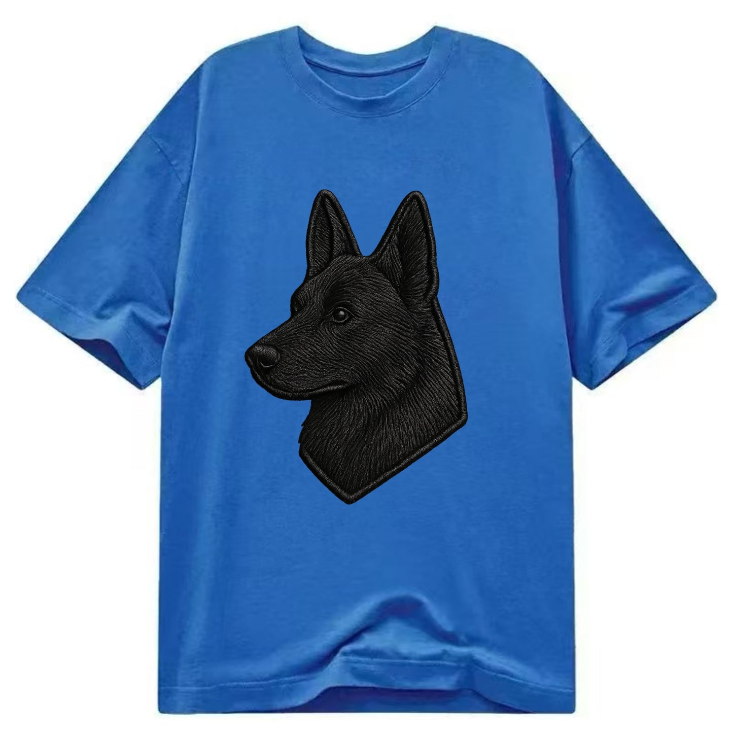 Belgian Sheepdog - Modern black shepherd - Classic T-shirt - Blue